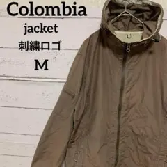 【コロンビア】フルジップアップコットンジャケットワンポイント刺繍ロゴUSA古着