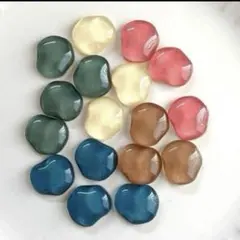カボション まとめ売り デコパーツ ハンドメイド ヘアゴム アクセサリー 17個