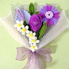 モールフラワー・枯れないお花・ミニブーケ・にっこりチューリップ