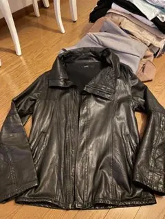 ブラックレザーアウター 38サイズ