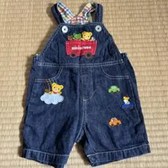 ミキハウス デニムオーバーオール 80