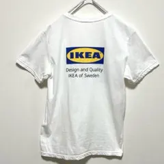 IKEA エフテルトラダ Tシャツ 白 バーコードロゴ バックプリントのサムネイル