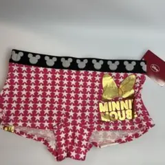 Disney ミニーちゃん　ボクサーショーツ　 Mサイズ　ゴールドプリントのサムネイル