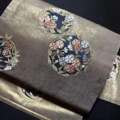 4-5 名古屋帯 九寸 美品 正絹 着物 名古屋仕立てのサムネイル