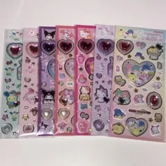 ラスト1点　サンリオキラキラジュエルシール　7枚セット