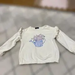 花柄ジョウロプリント長袖トップス