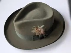 STETSON Whippet Sovereign カーキ 7 3/8　箱入り STETSON Whippet Sovereign カーキ 7 3/8 箱入り - メルカリ