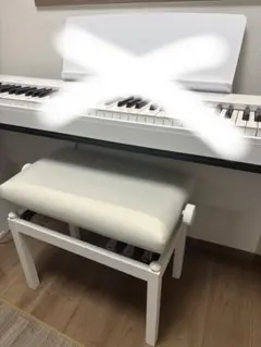 椅子のみ YAMAHA 電子ピアノ ホワイト p-225