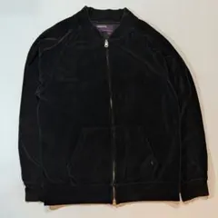00s Velours blouson zipup sports jacket