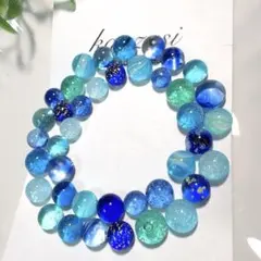 沖縄 琉球ガラス 色んな形の小さなナギット40個セット/カラフルcolor