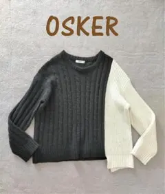 OSKER オスカー S/M アシンメトリーニット ケーブルのサムネイル