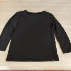 超極暖 ユニクロ 110 ヒートテックウルトラウォーム 肌着 長袖 黒 ブラック