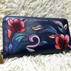 【美品✨ヴィンテージ】Polo Ralph Lauren ラルフローレン 長財布 POLO RALPH LAUREN（ポロ・ラルフローレン） 長財布 エンボス P-1020
