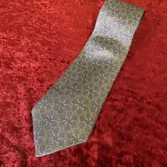 HERMES エルメス 馬蹄 総柄 シルクネクタイ
