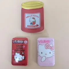 ハローキティ　缶バッチ３個セット