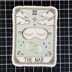 防水ステッカー　カラフル　癒し　おしゃれ　タロットカード　ザ・ナップ　アイマスク