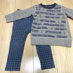 motherways トレーナー 電車柄 97cm パンツ90㎝
