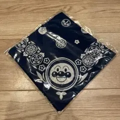 【新品未使用】アンパンマンミュージアム限定　バンダナ紺