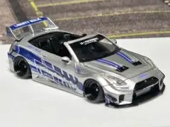 トミカ改造 R35 GTR LB仕様 オーバーフェンダー 黒 ホットウィール