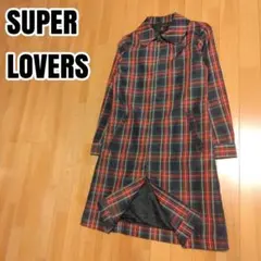 SUPER LOVERS　スーパーラヴァーズ　チェックコート　M