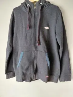 パーカー フルジップ チャコールグレー