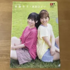 齊藤京子 濱岸ひより クリアファイル EX大衆付録 日向坂46