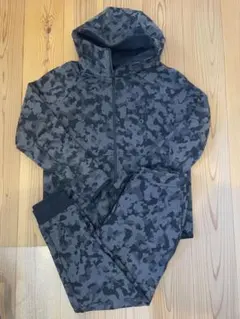 Nike テックフリース パーカー パンツ セットアップ　Ｌサイズ　ブラックカモ
