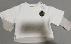 petit main クマ刺繍 トレーナー