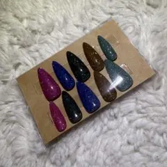 グリッターネイルチップ10個セット