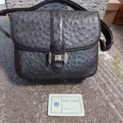VERO STRUZZO オーストリッチレザー ショルダーバッグ