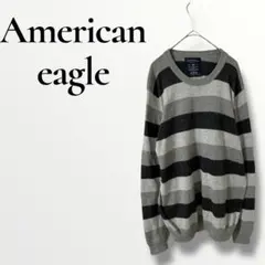 American Eagle アメリカンイーグル　ストライプニットセーター M