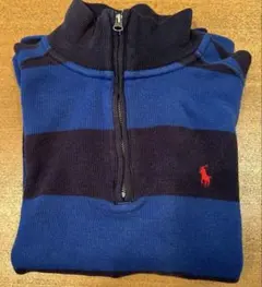 Polo Ralph Lauren 青黒ストライプ 長袖カットソー S