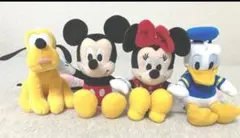 ミッキーフレンズ ベーシックマスコット4種コンプ　ミッキーミニードナルドプルート