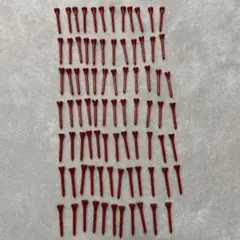 ゴルフ　ティー　レッド系　83本　5.5cm まとめ売り