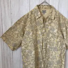 【US古着】Bugle boy ボタンダウンシャツ　ペイズリー柄　Mサイズ