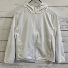 UNIQLO✨ UVカットメッシュパーカー【110】長袖　エアリズム　ホワイト