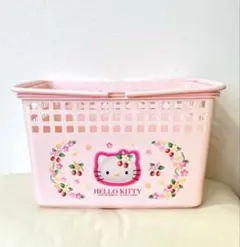 【激レア】希少◆平成レトロ キティちゃん 野いちご ピン かごケース バスケット
