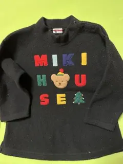 MIKI HOUSE ブラック トレーナー 100cm