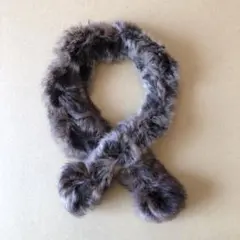 ファー　マフラー　ブラウン