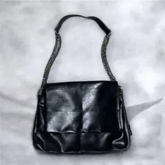 y2k one shoulder bag 00s black chain