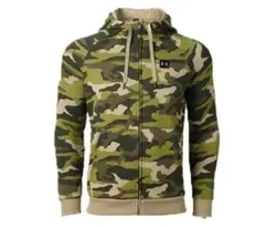 (未使用)アンダーアーマー スウェットパーカーフリースカモフルジップ SM