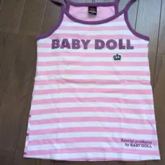 BABY DOLL タンクトップ XS ピンク ボーダー ミッキーのサムネイル