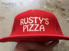 激レアプリント企業系RUSTY'S PIZZAトラッカーキャップ