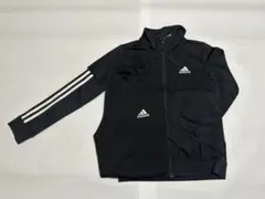 adidas ジップアップジャケット 黒 140cm