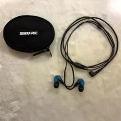 SHURE SE215 イヤホン　トランスルーセントブルー