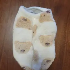 クマ柄フリース犬服 Sサイズ