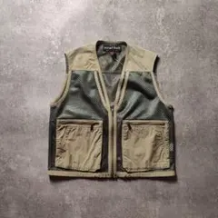 mont-bellモンベルアウトドアフィッシングベストメッシュ刺繍ロゴ釣り登山М