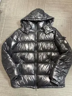 MONCLER mayaダウンジャケット ブラック フード付きのサムネイル