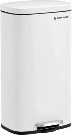 SONGMICS ステンレスダストボックス ペダル式 2分別 2×15L - メルカリ