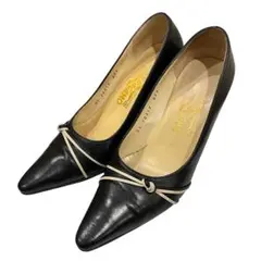 salvatore ferragamo ハイヒール　パンプス　ブラック　22.5
